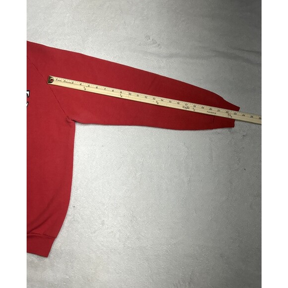 Vintage 80s Ohio State Buckeyes Red Crewneck Sweatshirt Size Large - Picture 7 of 8